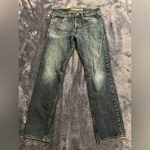 Express Blue Straight Jeans Classic Fit